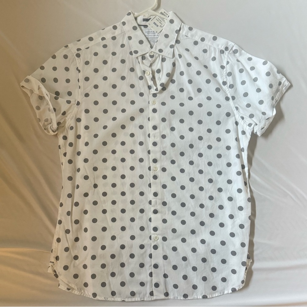 Polka Dot Short Sleeve Men’s Top